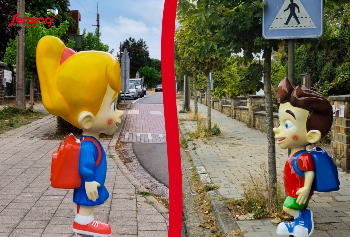 Des personnages « Tom et Lily » installés aux abords des écoles communales