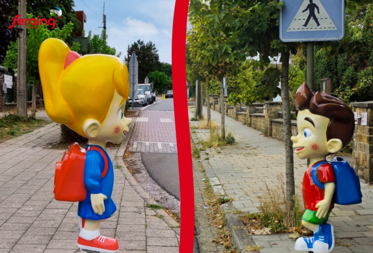 Des personnages « Tom et Lily » installés aux abords des écoles communales