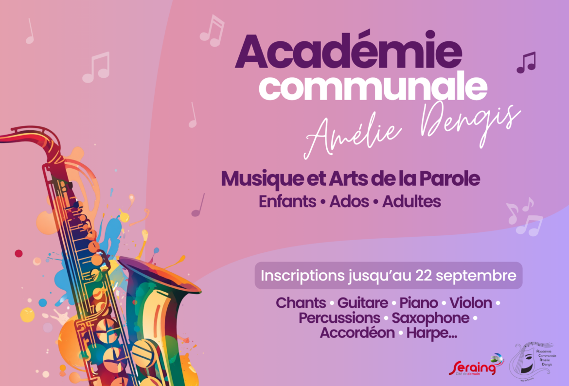 Les inscriptions sont ouvertes à l’Académie communale Amélie Dengis !