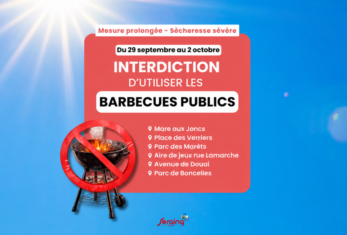 Utilisation des barbecues: interdiction prolongée jusqu’au 2 octobre