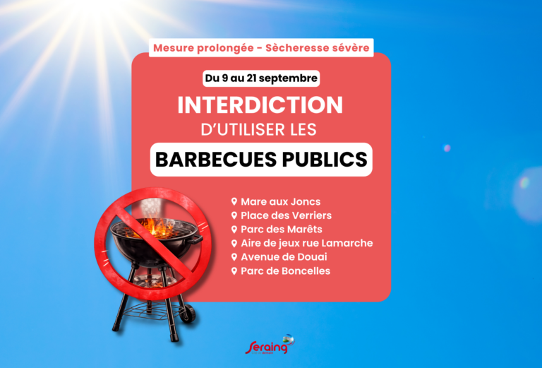 L’interdiction d’utiliser les barbecues publics prolongée jusqu’au 21 septembre 2026