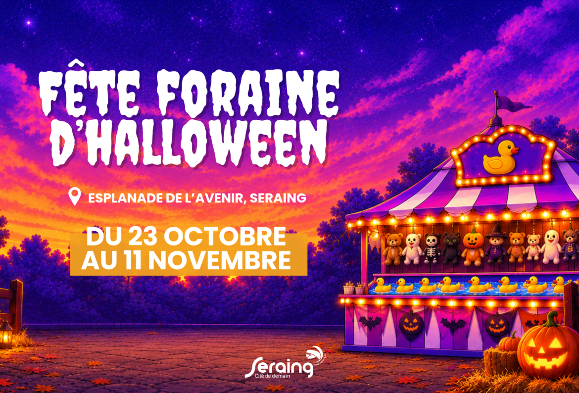 La fête foraine se met aux couleurs d’Halloween à Seraing !